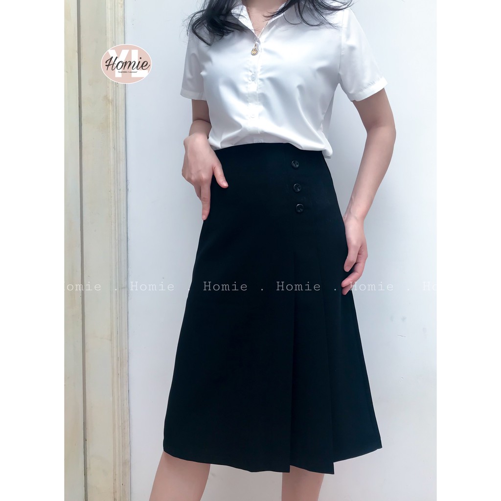 Chân váy chữ A Homie dáng dài cao cấp, chân váy công sở nữ, kiểu dáng thanh lịch nhẹ nhàng nữ tính - A8628 | BigBuy360 - bigbuy360.vn