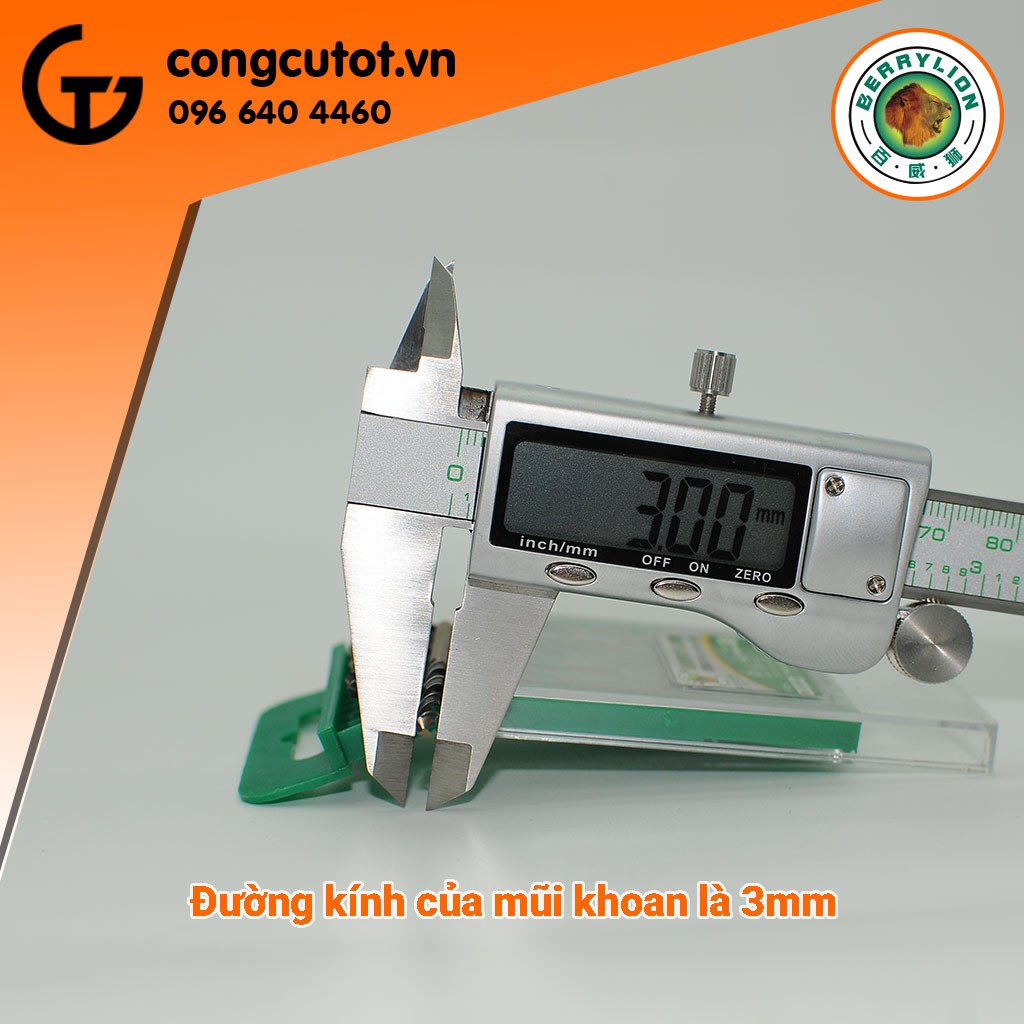 MŨI KHOAN INOX 3MM BERRYLION 041501030