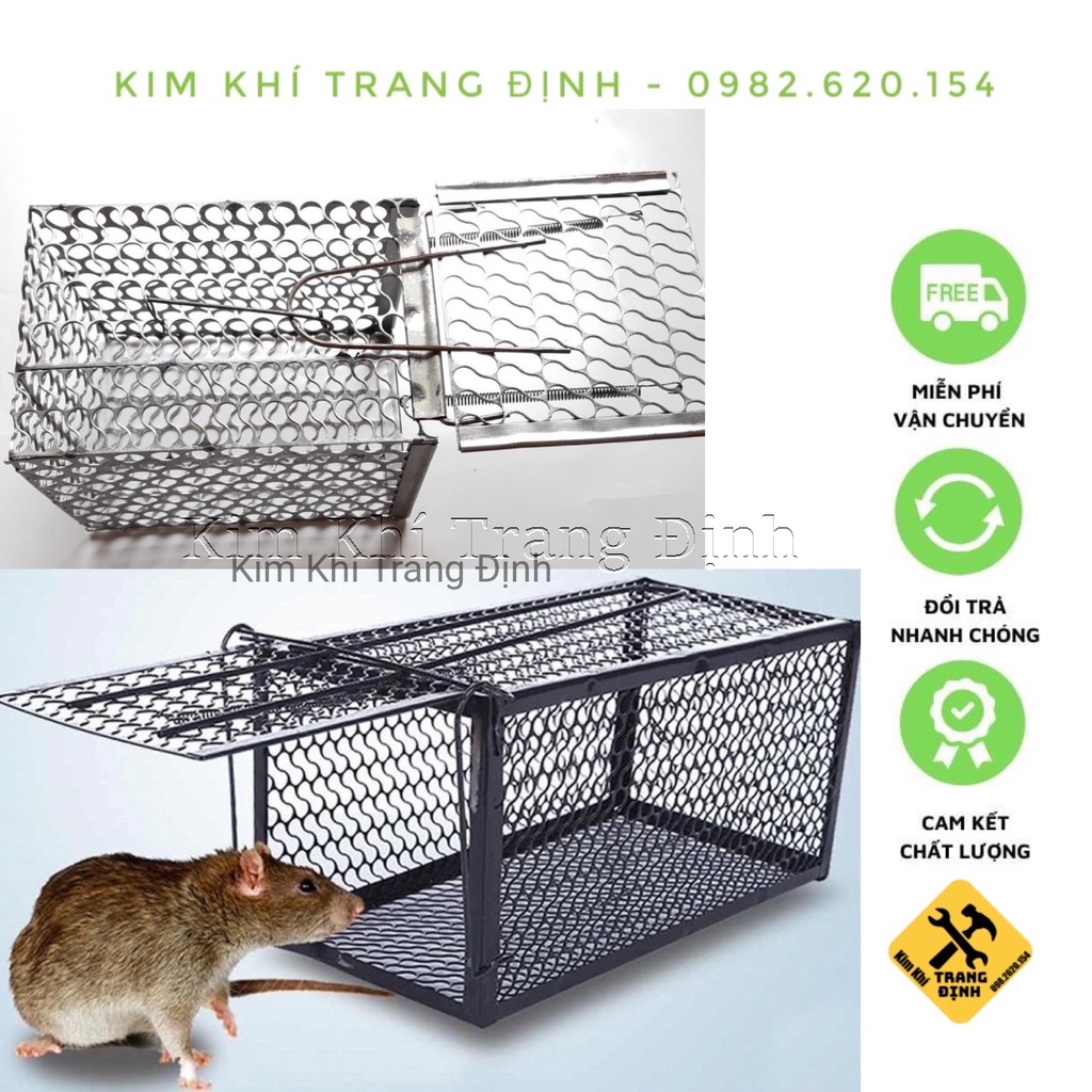 Bẫy chuột lồng sắt vuông loại 22cm