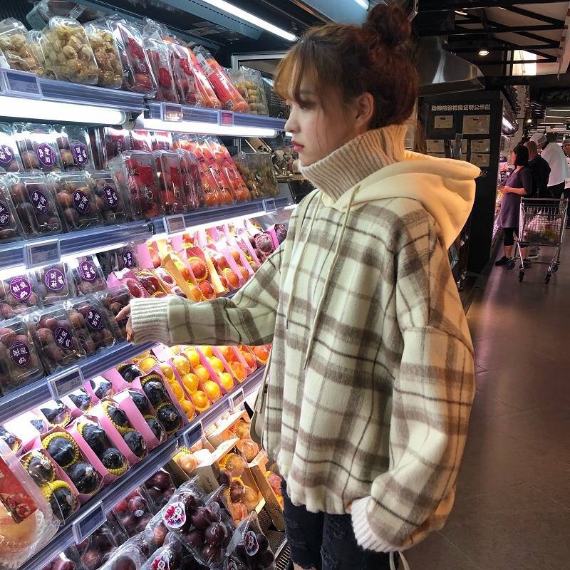 Áo Hoodies tay dài cổ cao phong cách Hàn Quốc | BigBuy360 - bigbuy360.vn