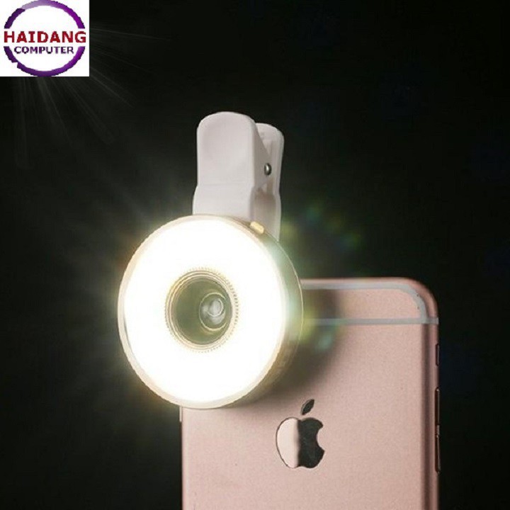 Lens chụp ảnh góc rộng và selfie có đèn 6 in 1