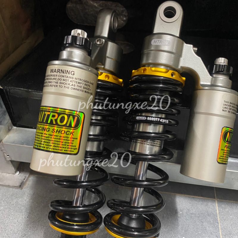 Phuộc Bình Dầu Nitron Gắn Air blade  Novo 4 5 6 Impulse Feliz NVX PCX DYLAN SH Ý ...