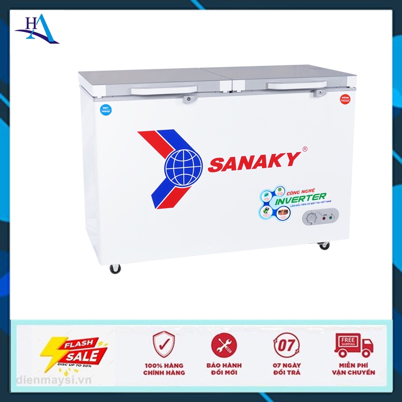 Tủ Đông Mát Inverter SANAKY VH-3699W4K 360 Lít (Miễn phí giao tại HCM-ngoài tỉnh liên hệ shop)