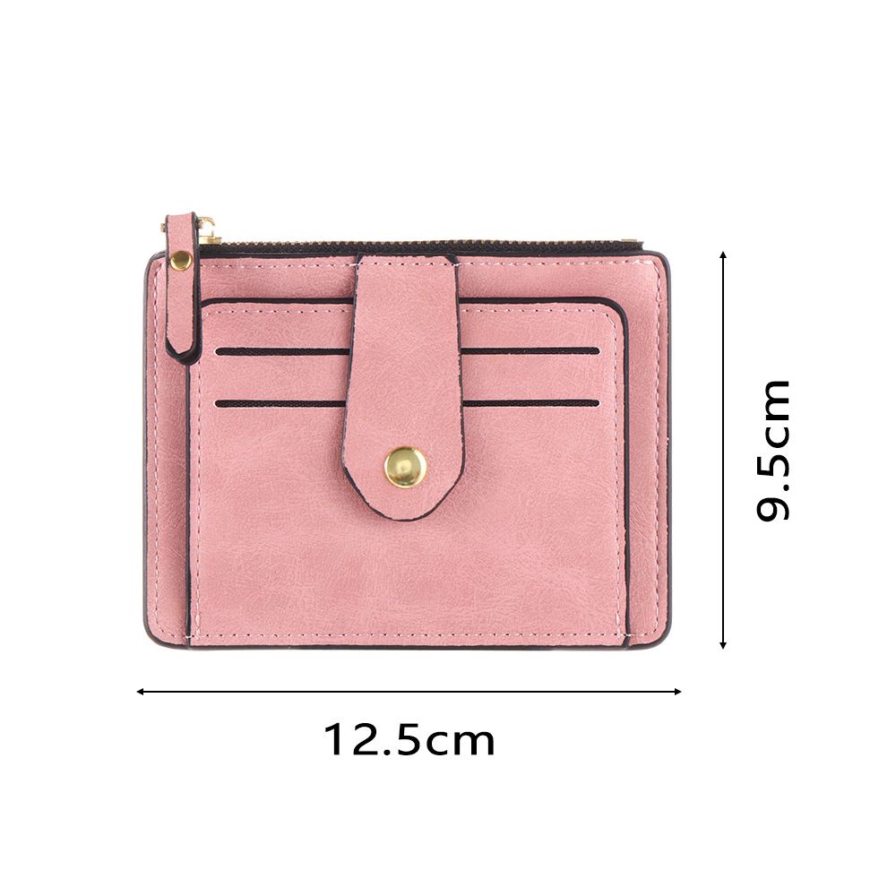 Bebetterm 1Pc Fashion Card Holder Leather Wallet Small Wallet Slim Coin Purse Business ID Credit Case