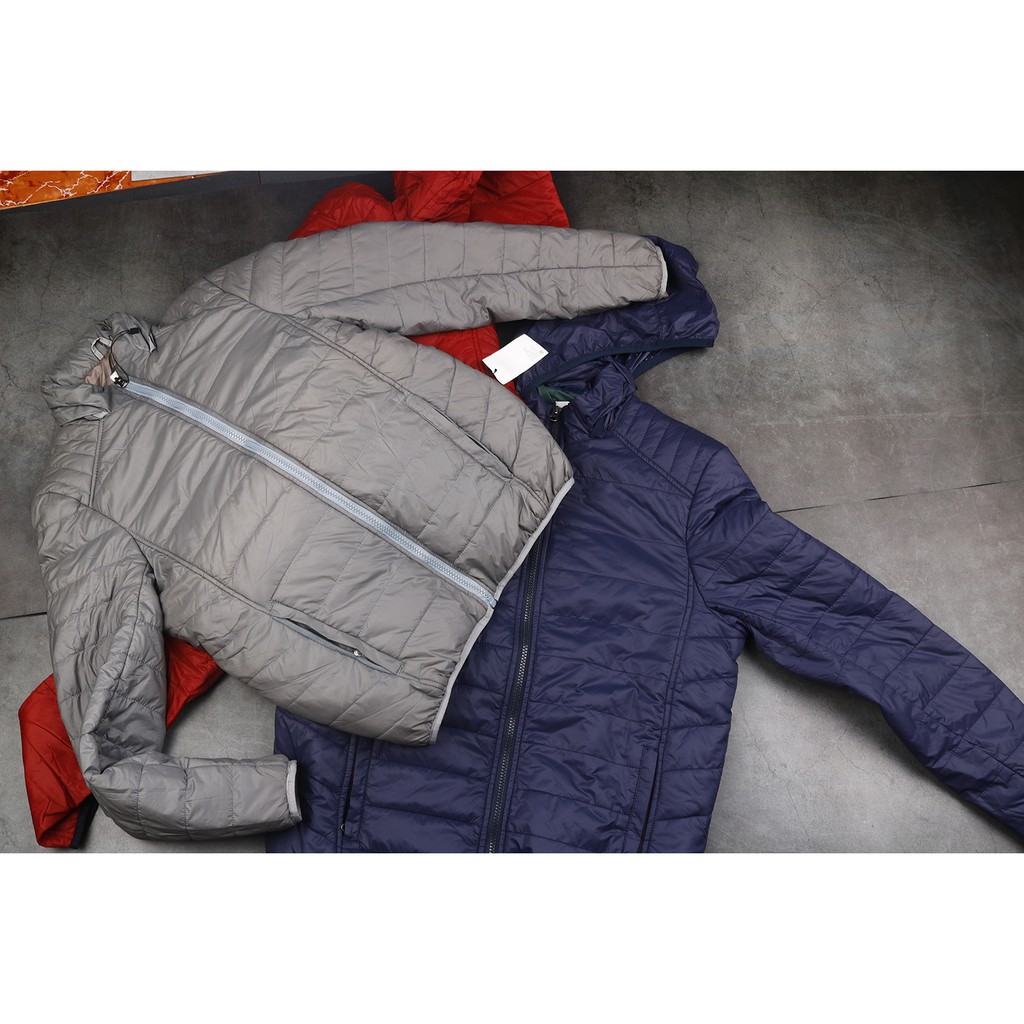 Áo khoác phao nam siêu nhẹ giá thanh lý màu xanh than -ghi- đỏ | BigBuy360 - bigbuy360.vn