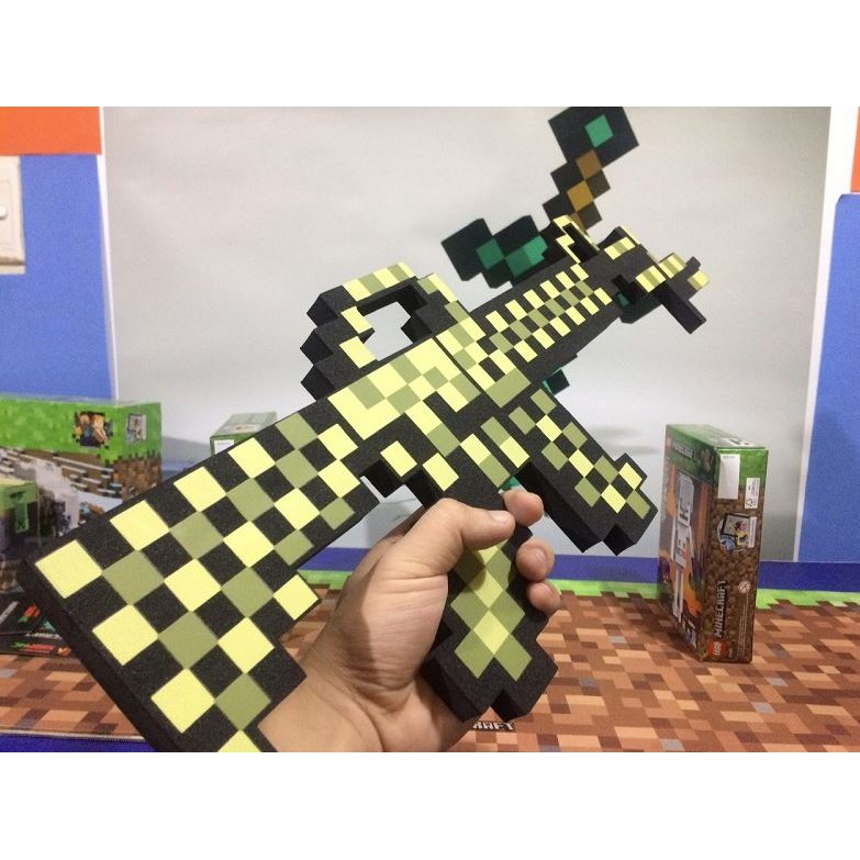 Đồ chơi Súng Minecraft vàng