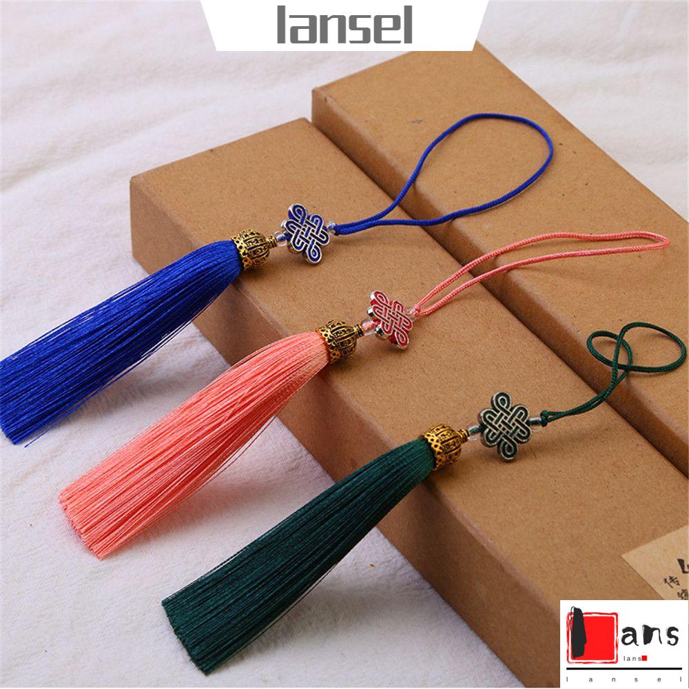 Dây Treo Trang Trí Điện Thoại/Gương Xe Hơi Đính Núm Tua Nhiều Màu Phong Cách Trung Hoa