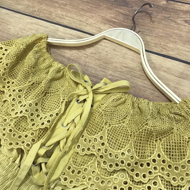 Áo trễ vai đũi thô hàng đẹp Quảng Châu