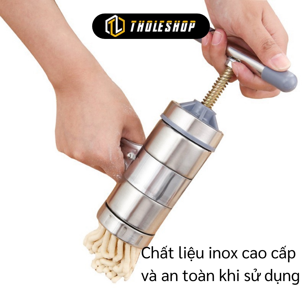 Khuôn làm bún - Dụng cụ làm bún mì tươi 5 đầu inox cao cấp ít bám dầu mỡ, không gỉ an toàn sức khỏe 2535