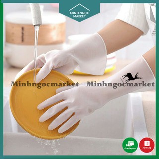 Găng tay cao su / Găng tay rửa bát giặt giũ xuất Nhật siêu dai siêu bền