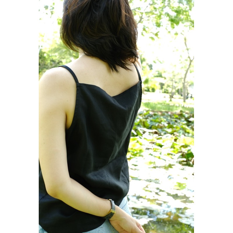 Áo 2 dây Linen By Dì Ghẻ