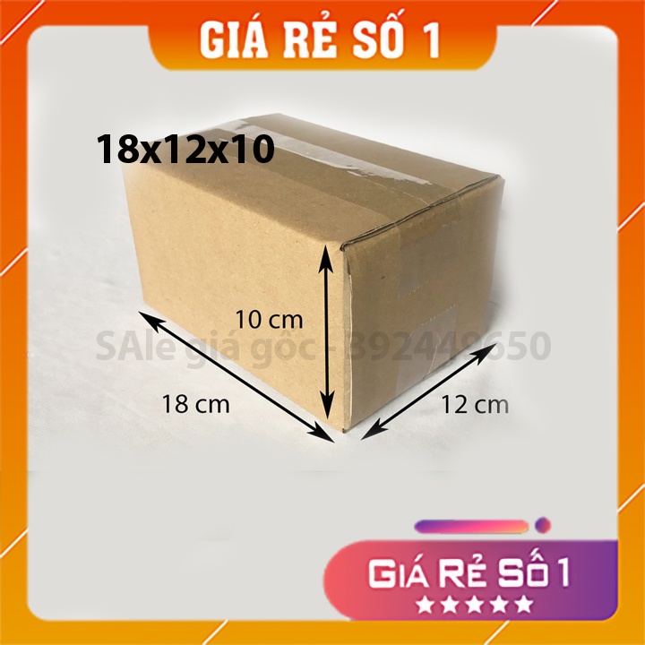 18x12x10 hộp carton,bìa giấy gói hàng, ship cod giá rẻ