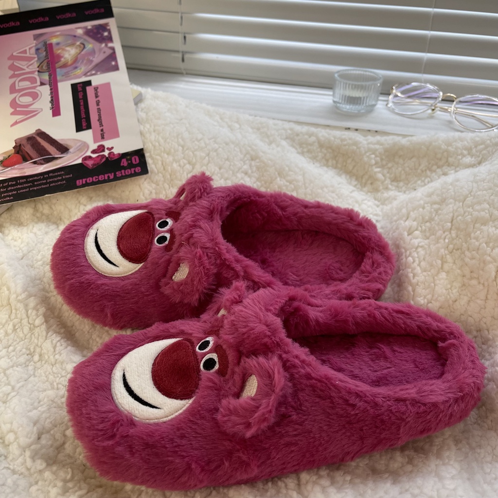 Dép Bông Đi Trong Nhà Giữ Ấm Xinh Xắn Cho Nữ