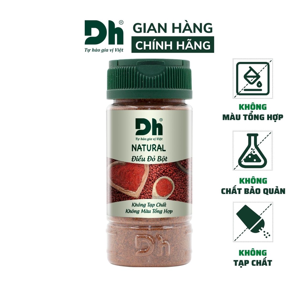 Bột điều đỏ Natural DH Foods chế biến thực phẩm thơm ngon 50gr - DHGVT64