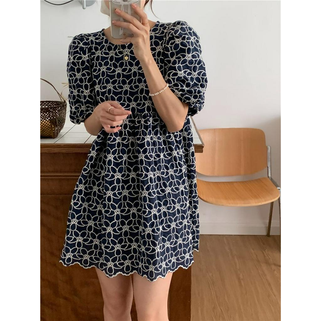 Đầm nữ Peppermint 52706 tay ngắn dáng rộng thời trang sành điệu