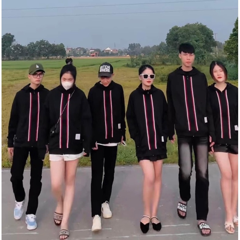 Áo Chống Nắng Thom Nam Nữ Họa Tiết Một Sọc -2 Sọc, Áo Khoác  Chất Liệu Cotton 4 Chiều Thấm Hút Mồ Hôi( Video Ảnh Thật)