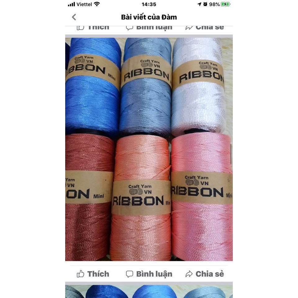 Sợi Dù Bản Dẹt/ Sợi Ribbon