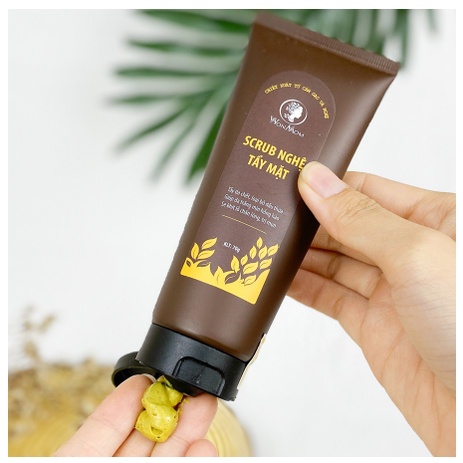 Scrub Nghệ - Scrub Cafe Tẩy Tế Bào Chết Da Mặt, Toàn Thân Giúp Sạch Da và Trắng Da Sâu Từ Bên Trong Wonmom