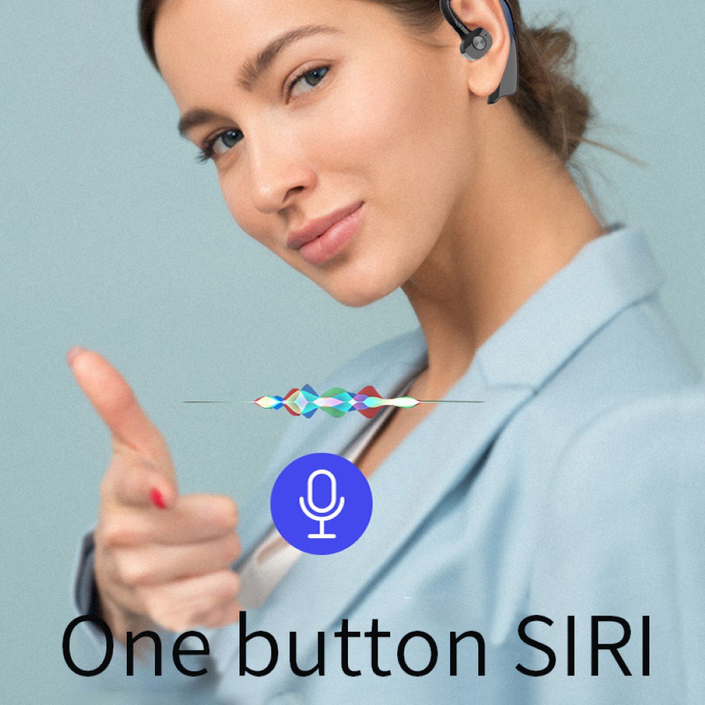 1 Tai Nghe Bluetooth 5.0 Không Dây Móc Vành Tai Rảnh Tay