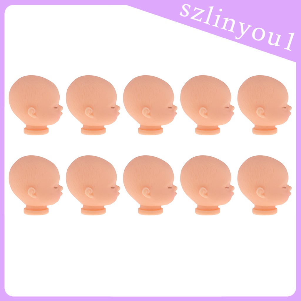 Mô hình đầu búp bê trẻ sơ sinh để làm móc chìa khóa mini