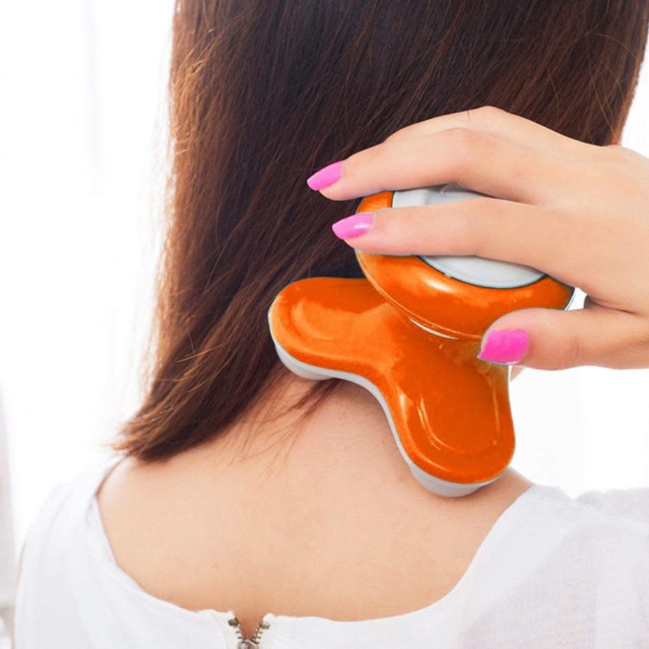 Máy mát xa mini chân tròn Superlife Mini Massage (Cam) shoprequalc