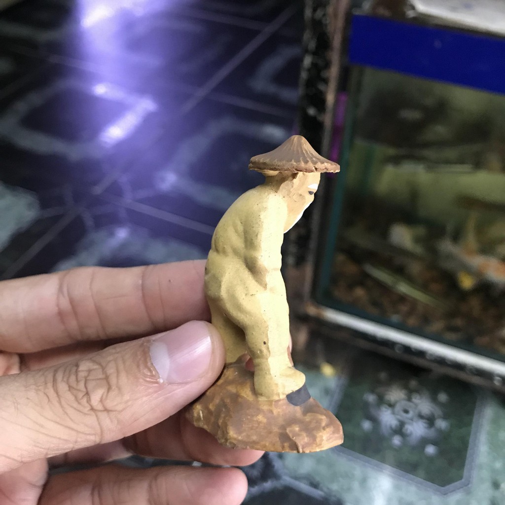 ÔNG LÃO TRANG TRÍ HỒ CÁ NON BỘ CAO 6CM