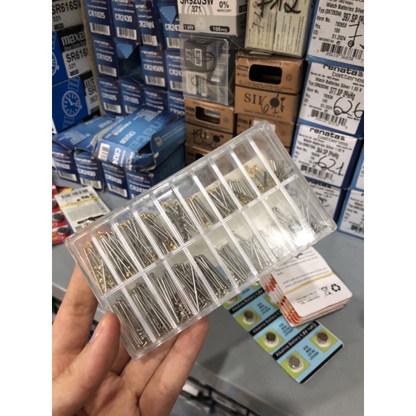 Hộp chốt chẻ thay mắt dây inox + thơi trang thay đầu dây + kim máy đàn 2035