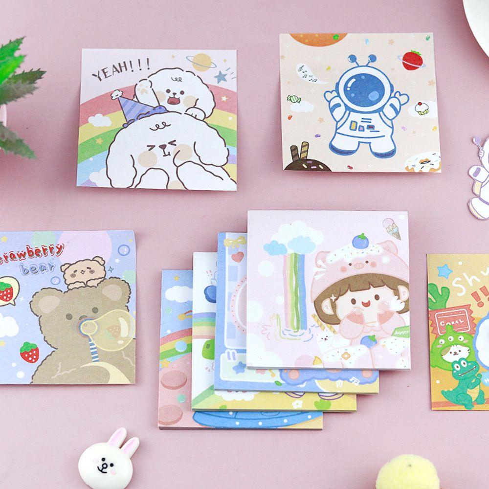 PISTA Giấy Ghi Chú Hình Phi Hành Gia / Trái Dâu Trang Trí Sổ Tay