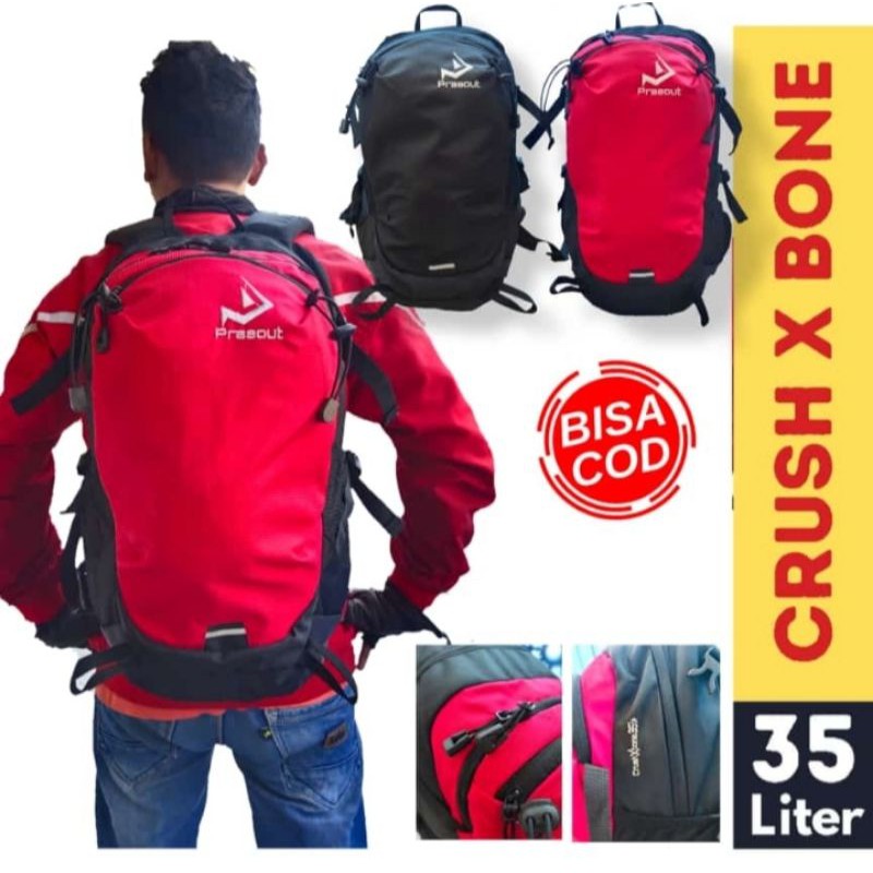 The North Face Ba Lô Đeo Vai Crushbond Cỡ 35 L + Che Mưa Tiện Dụng