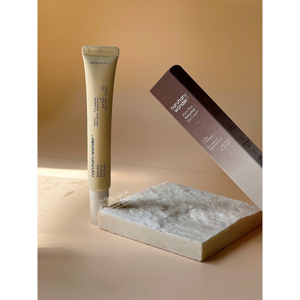 Kem dưỡng mắt thuần chay HARUHARU WONDER BLACK RICE BAKUCHIOL EYE CREAM