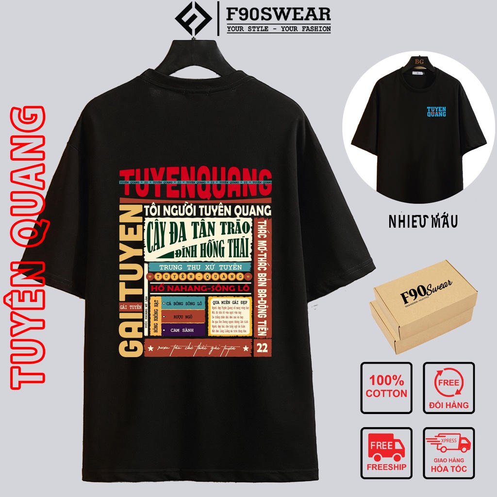 Áo thun nam nữ - Áo phông nam nữ UNISEX tay lỡ form rộng 100%COTTON thoáng mát thế hệ genz TUYÊN QUANG