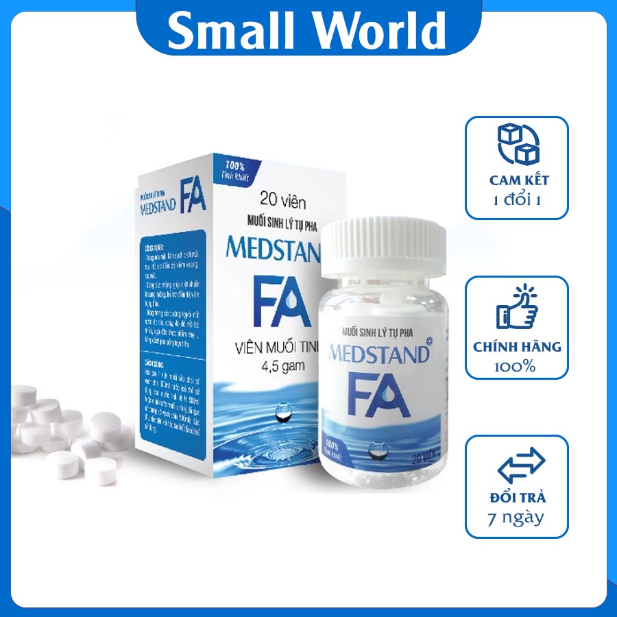 Viên muối sinh lý tự pha Medstand FA (20 viên)