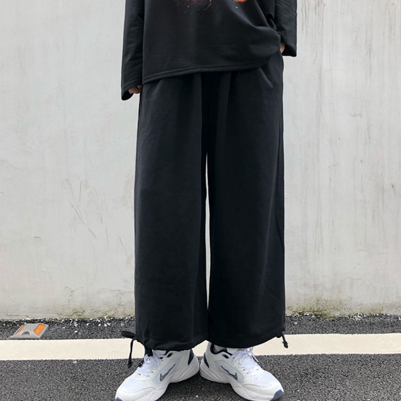 Quần Thể Thao Lưng Cao Ống Rộng Phong Cách Hàn Quốc | BigBuy360 - bigbuy360.vn