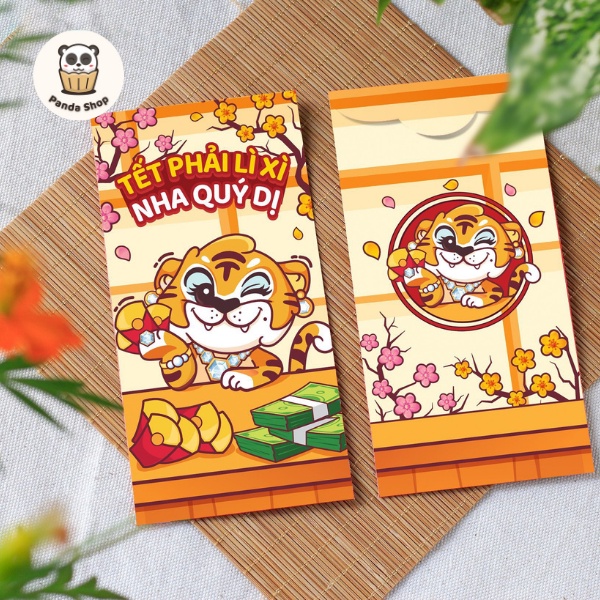 Bao lì xì giúp may mắn cả năm xấp 10 bao đa dạng mẫu mã lại đẹp, trendy, sang trọng cho năm Dần vạn sự như ý