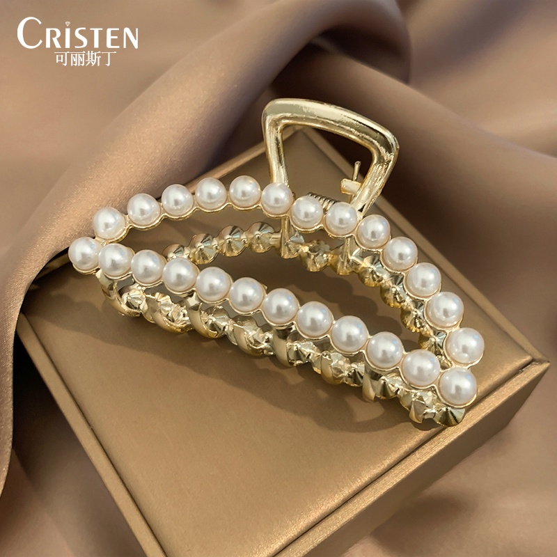 Kẹp Tóc Đính Ngọc Trai Nhân Tạo Thời Trang Hàn Quốc