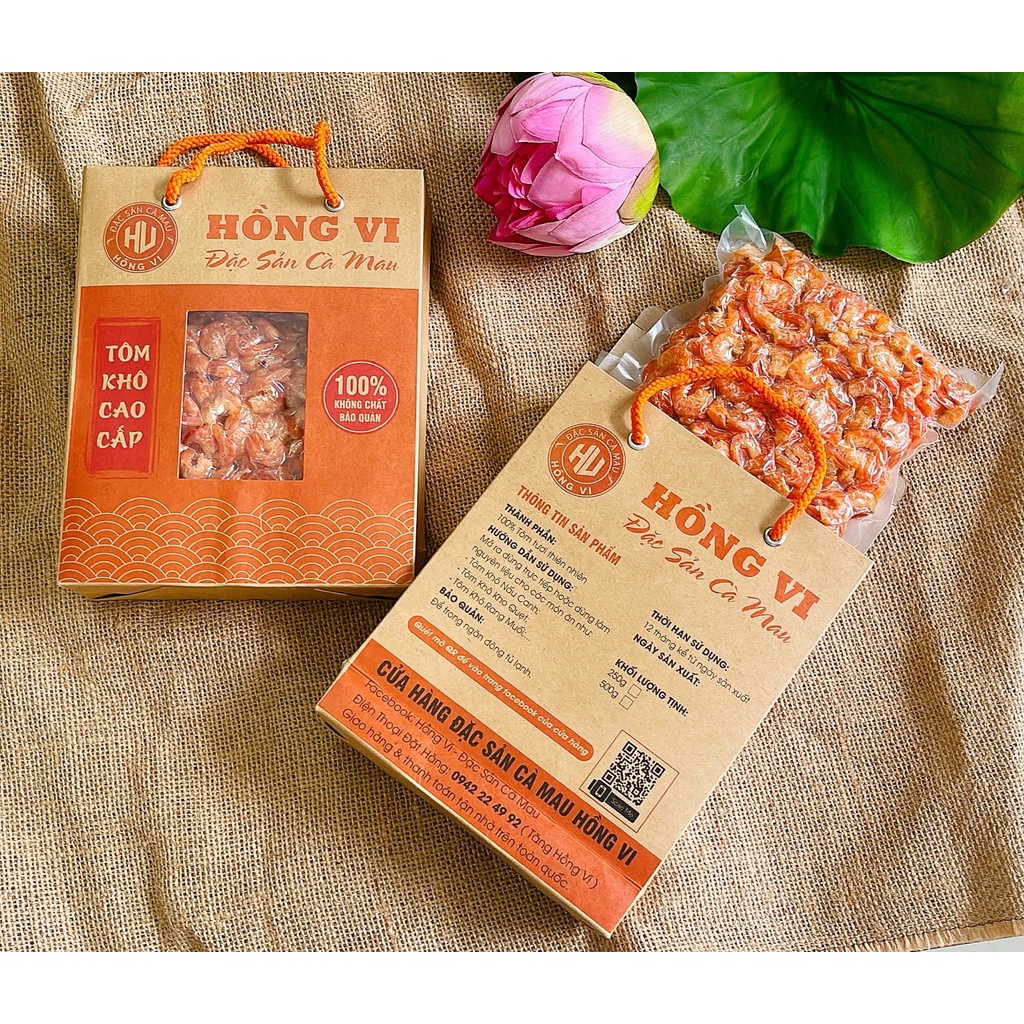 TÚI TÔM KHÔ CÀ MAU CAO CẤP 500GAM TÔM KHÔ SIZE LỚN