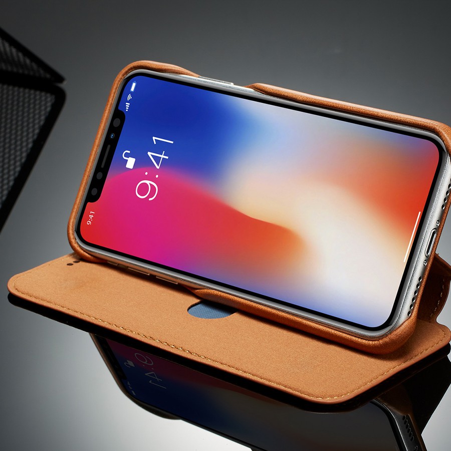 Bao da điện thoại đơn giản sang trọng cho iphone X/Xr/Xs/Xsmax | BigBuy360 - bigbuy360.vn