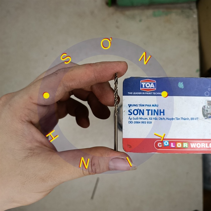 75143 mũi khoan sắt 2,5mm công nghiệp tolsen