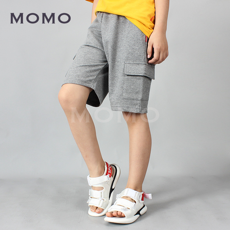 Quần Short Cotton Màu Trơn Kiểu Dáng Đơn Giản Cho Bé Trai 7-11 Tuổi