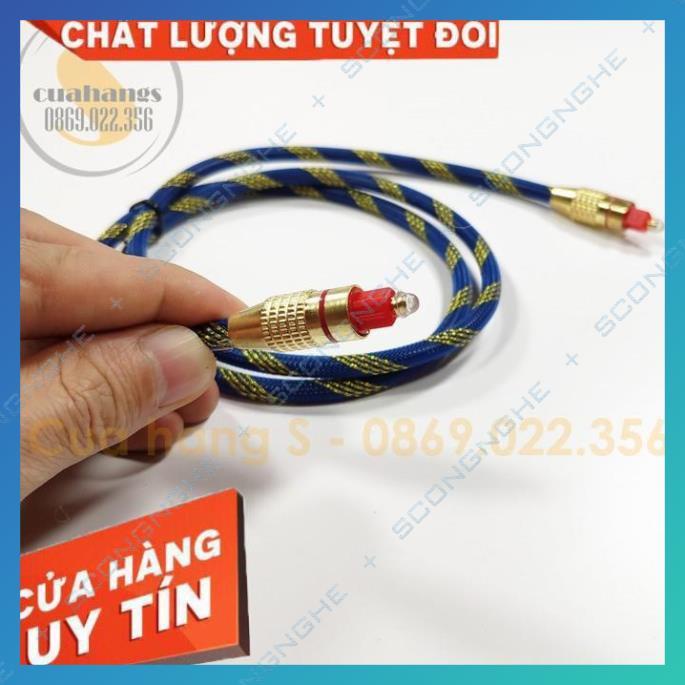 Dây cáp Optical âm thanh audio quang bọc sợi đầu kim loại cao cấp - Toslink