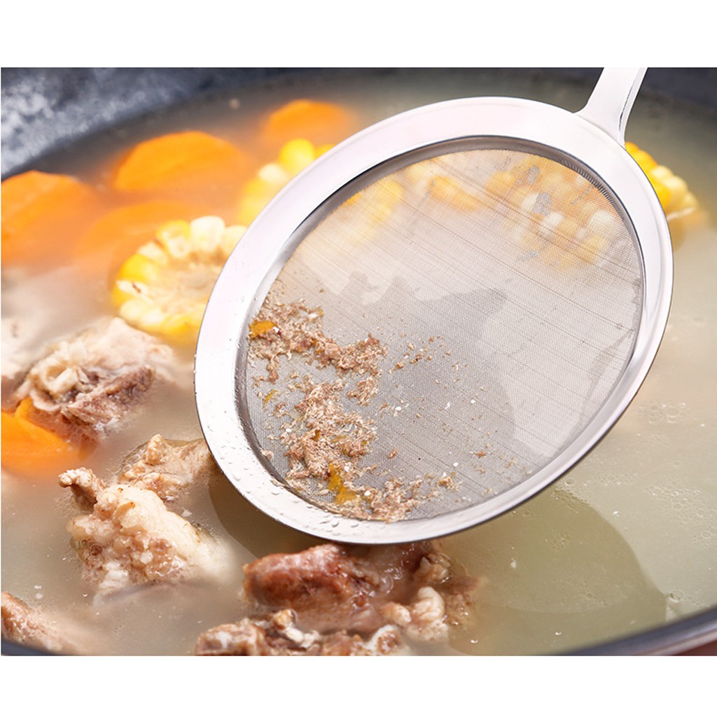 [Dolity2] Muỗng Lưới Dày Lọc Dầu Và Bọt Lọc Mồ Hôi Câu Cá