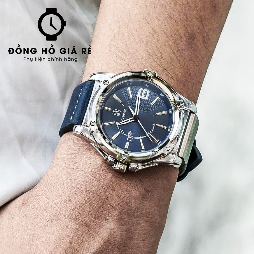 [CHÍNH HÃNG] Đồng Hồ Nam ASJ Sport Máy Nhật, Dây Da Cao Cấp, Chống Nước Chống Xước
