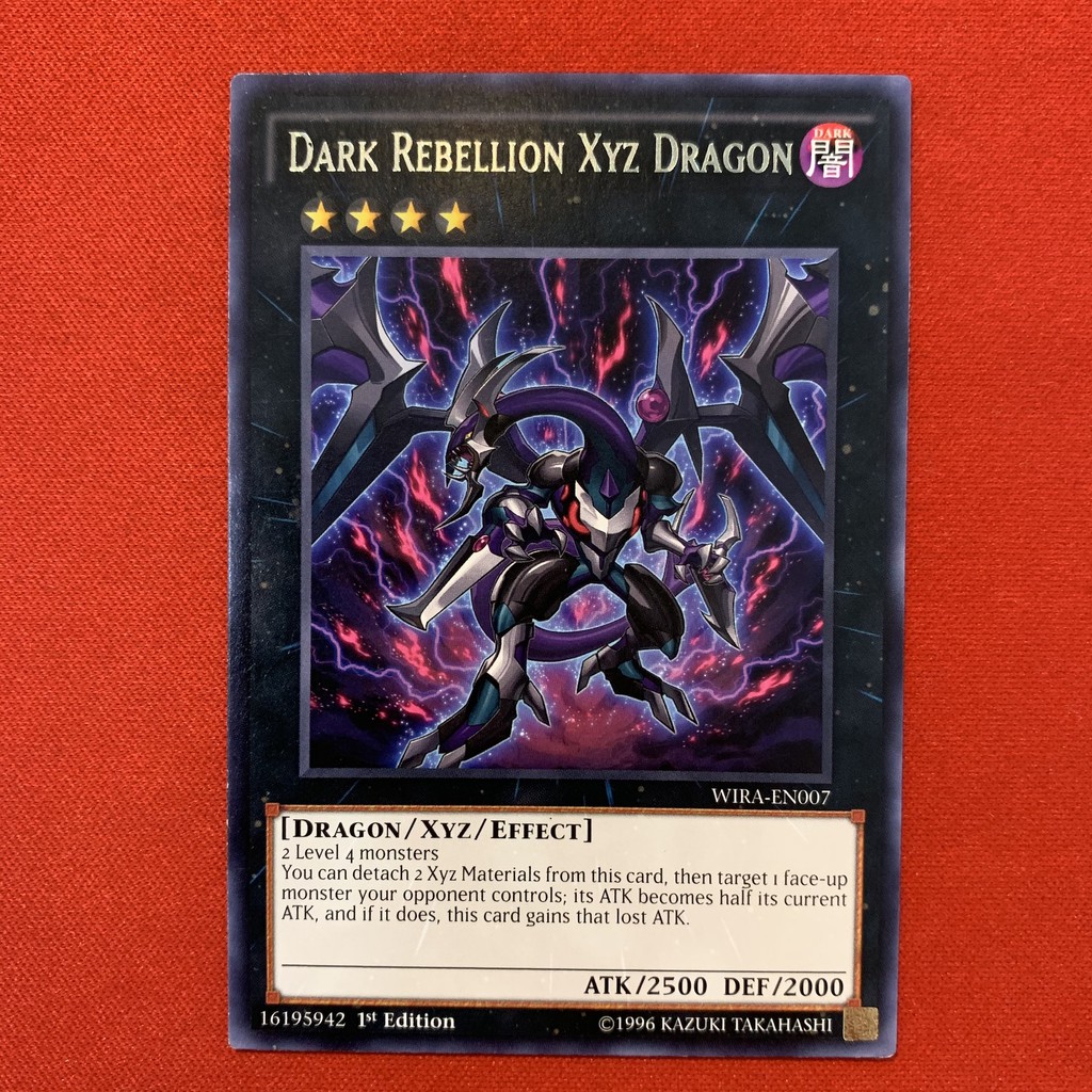 [EN-JP][Thẻ Bài Yugioh Chính Hãng] Dark Rebellion XYZ Dragon - Art Gốc - Chủ Bài Của Yuto