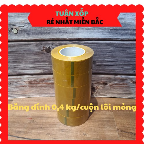 Băng dính,băng keo dán,đóng hàng 0,4kg/cuộn lõi nhựa mỏng (trắng,vàng chanh,đục)