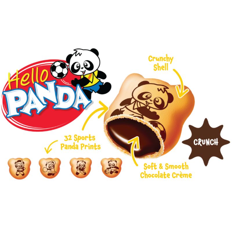 Bánh Gấu Panda Socola Meiji Gói 21g