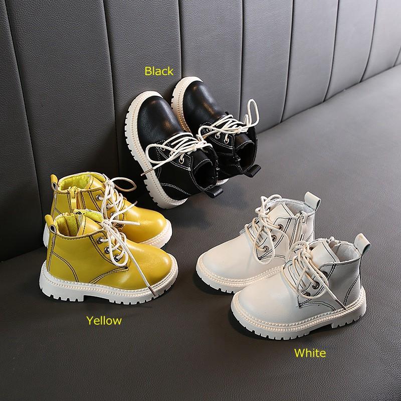  Giày bốt làm từ da phong cách Hàn Quốc dành cho bé
