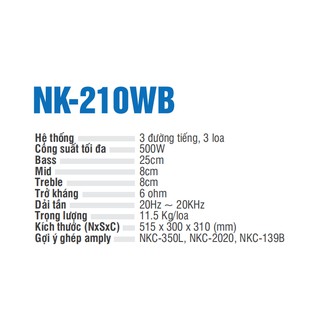 Loa Nikochi-NK-210W-B