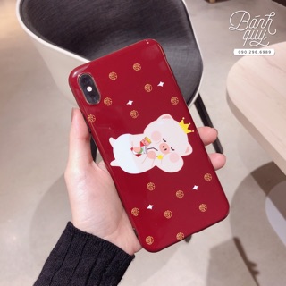 Ốp heo đỏ silicon Iphone