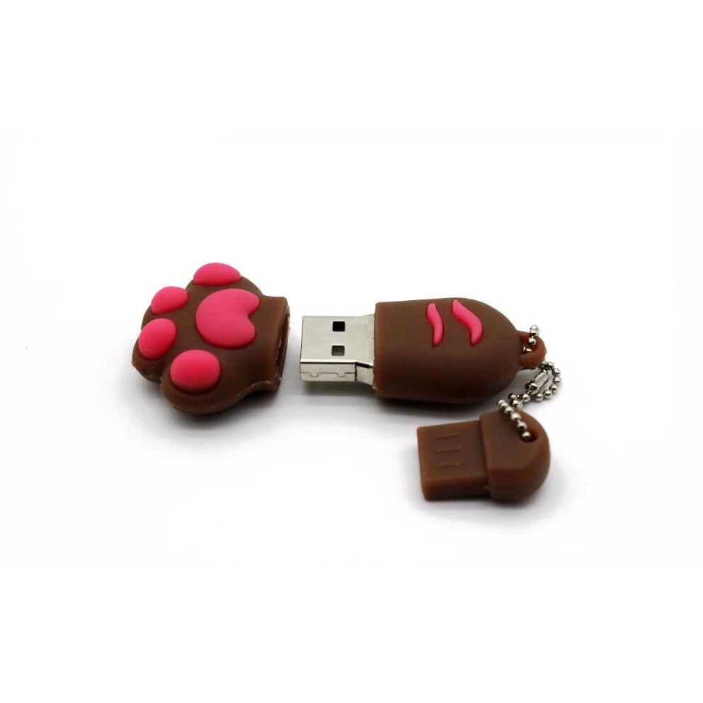 USB 2.0 dung lượng 1TB hình bàn chân gấu thiết kế đáng yêu