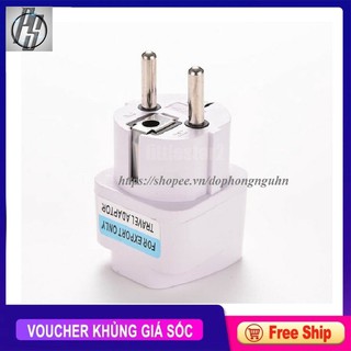 Đầu Chuyển 3 Chấu Sang 2 Chấu Hàng đẹp Phích Cắm Châu Âu